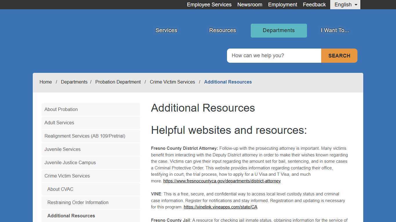 Additional Resources - County of Fresno